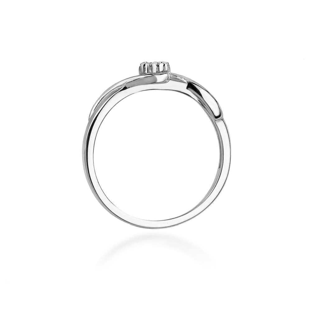 Inel Aur 9K cu Diamante Naturale 0.08 ct