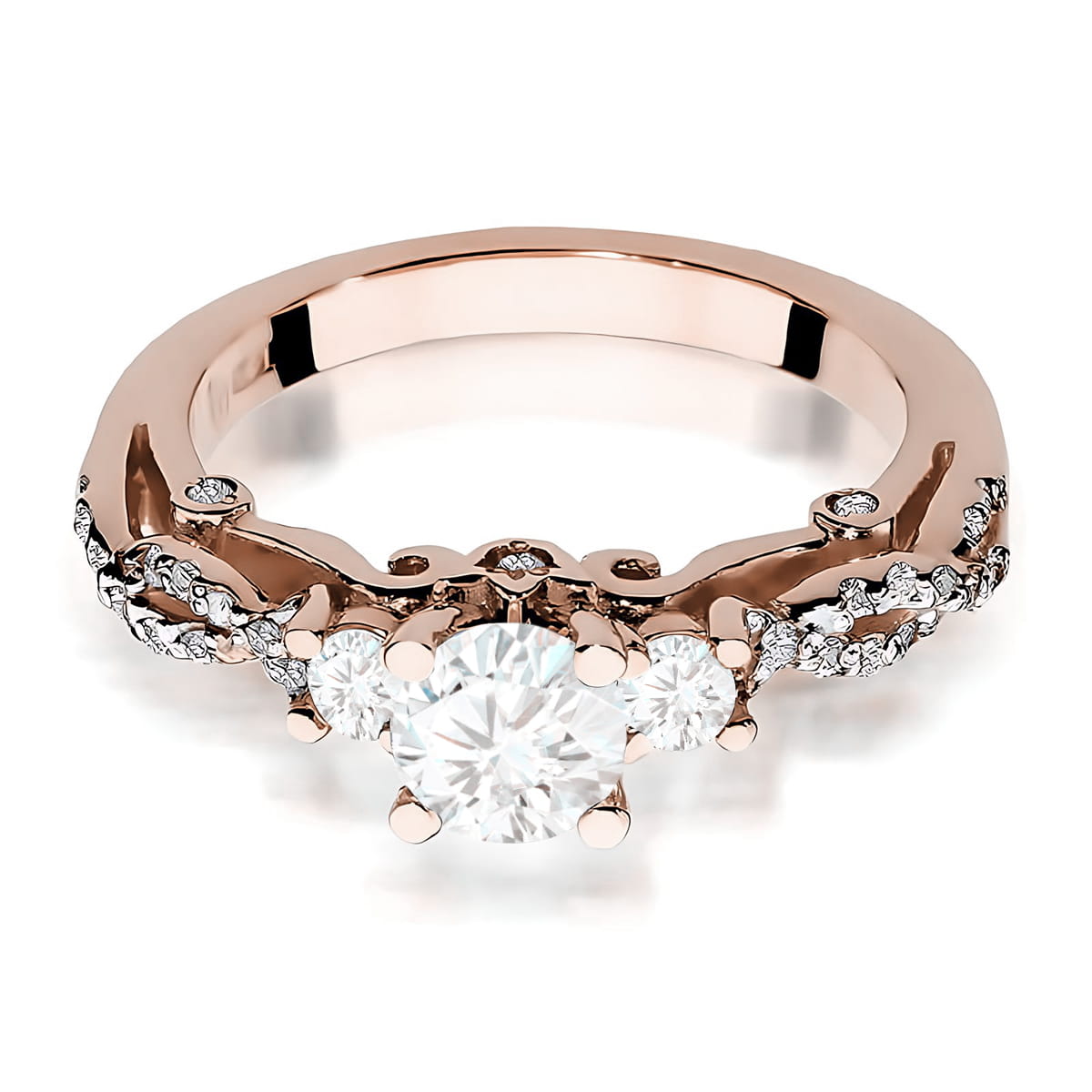 Inel Aur 14K W0023 Diamant Cultivat 0.50ct