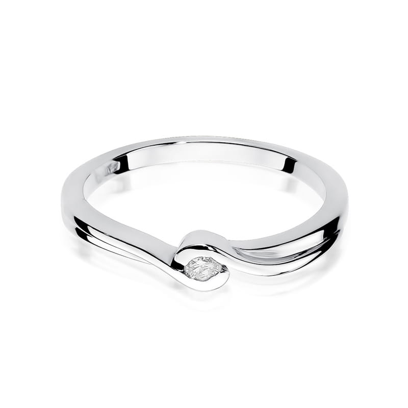 Inel Aur 9K cu Diamant Natural 0.05 ct