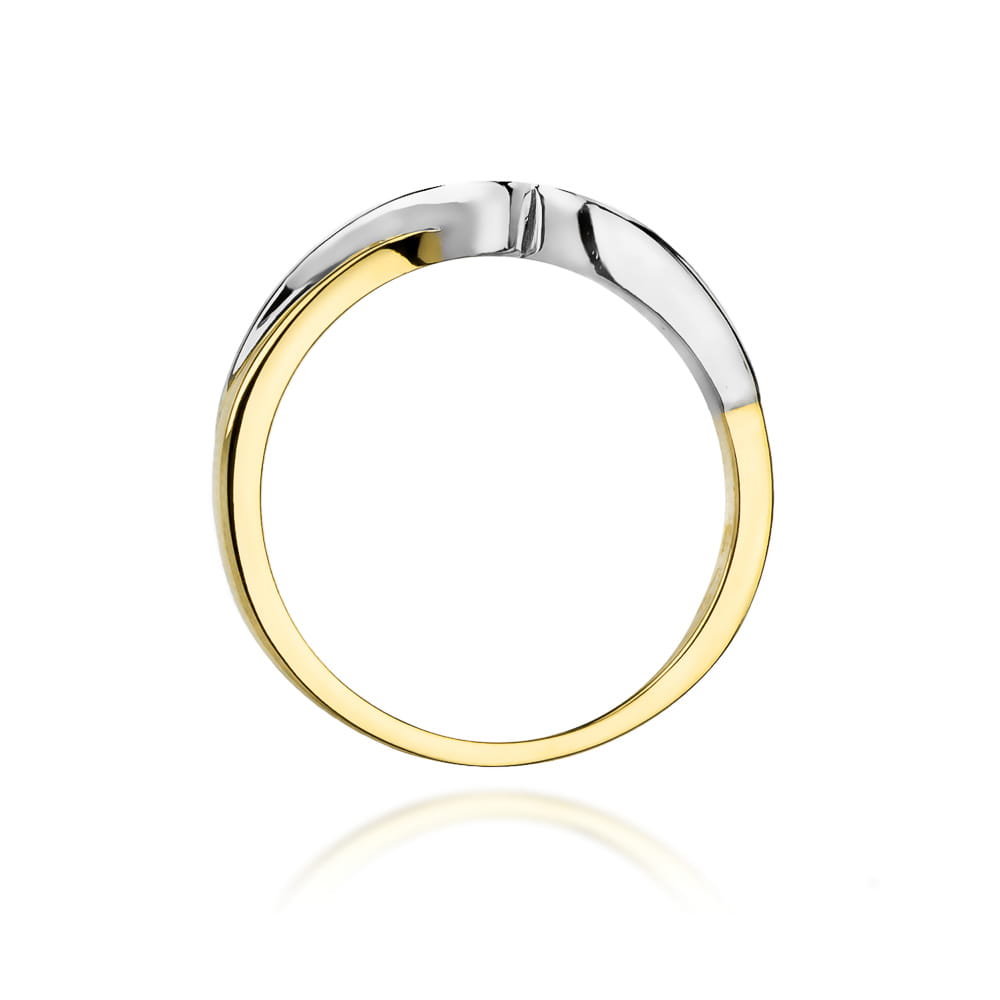 Inel Aur 9K cu Diamant Natural 0.05 ct