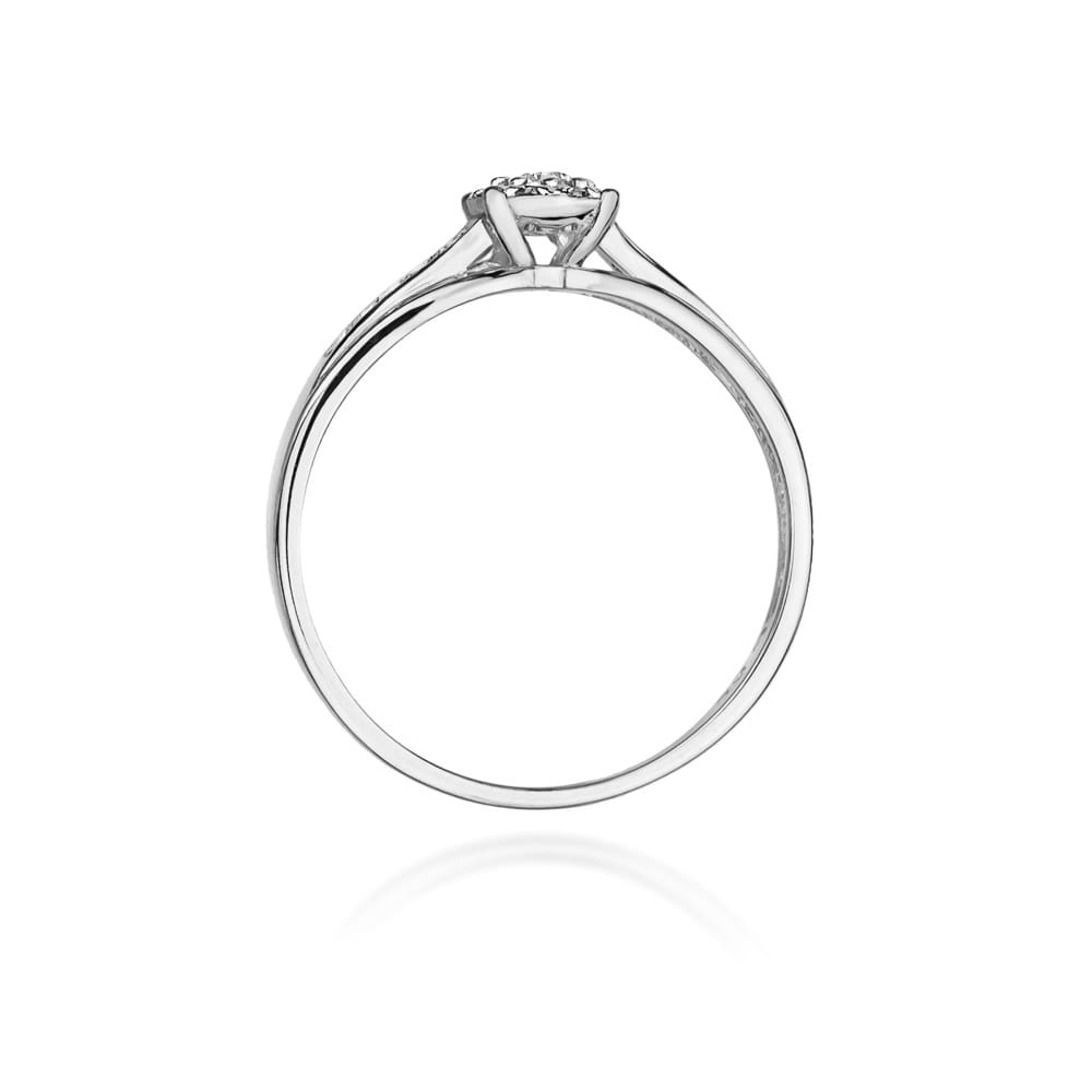 Inel Aur 9K cu Diamante Naturale 0.13 ct