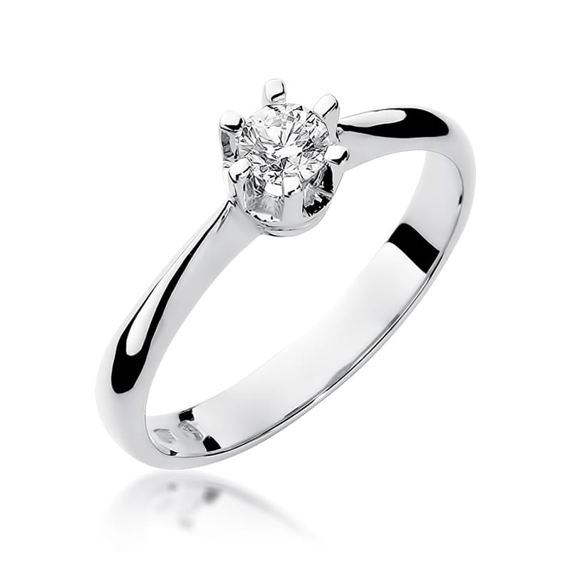 Inel Aur 9K cu Diamant Natural 0.23 ct