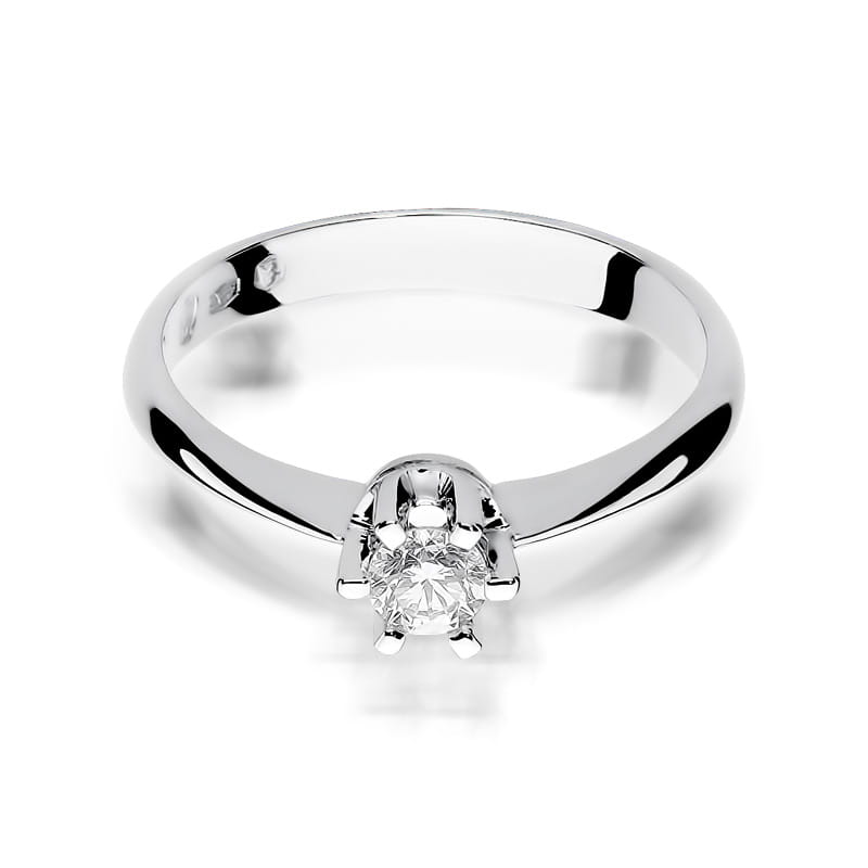 Inel Aur 9K cu Diamant Natural 0.23 ct