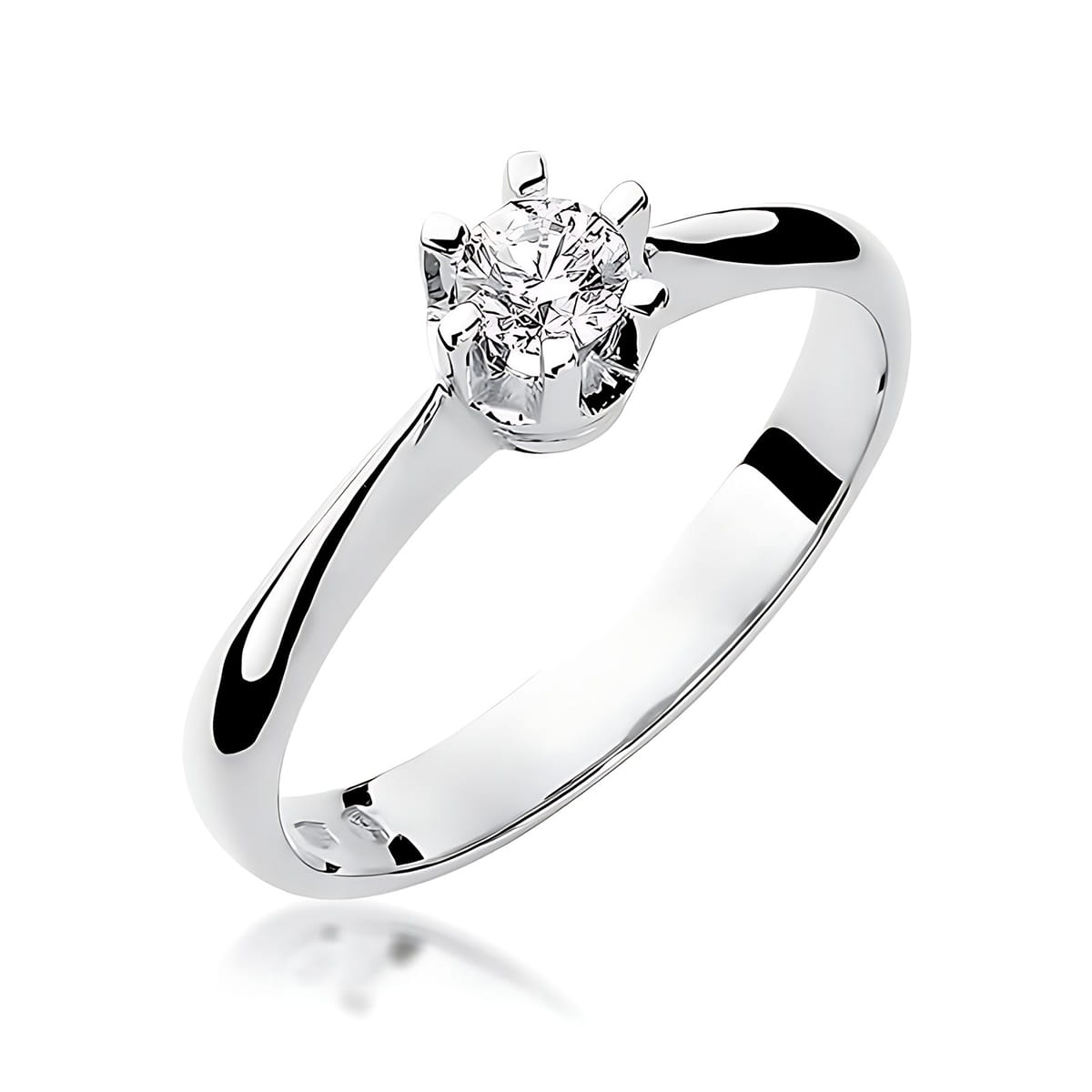 Inel Aur 9K cu Diamant de Laborator 0.25 ct