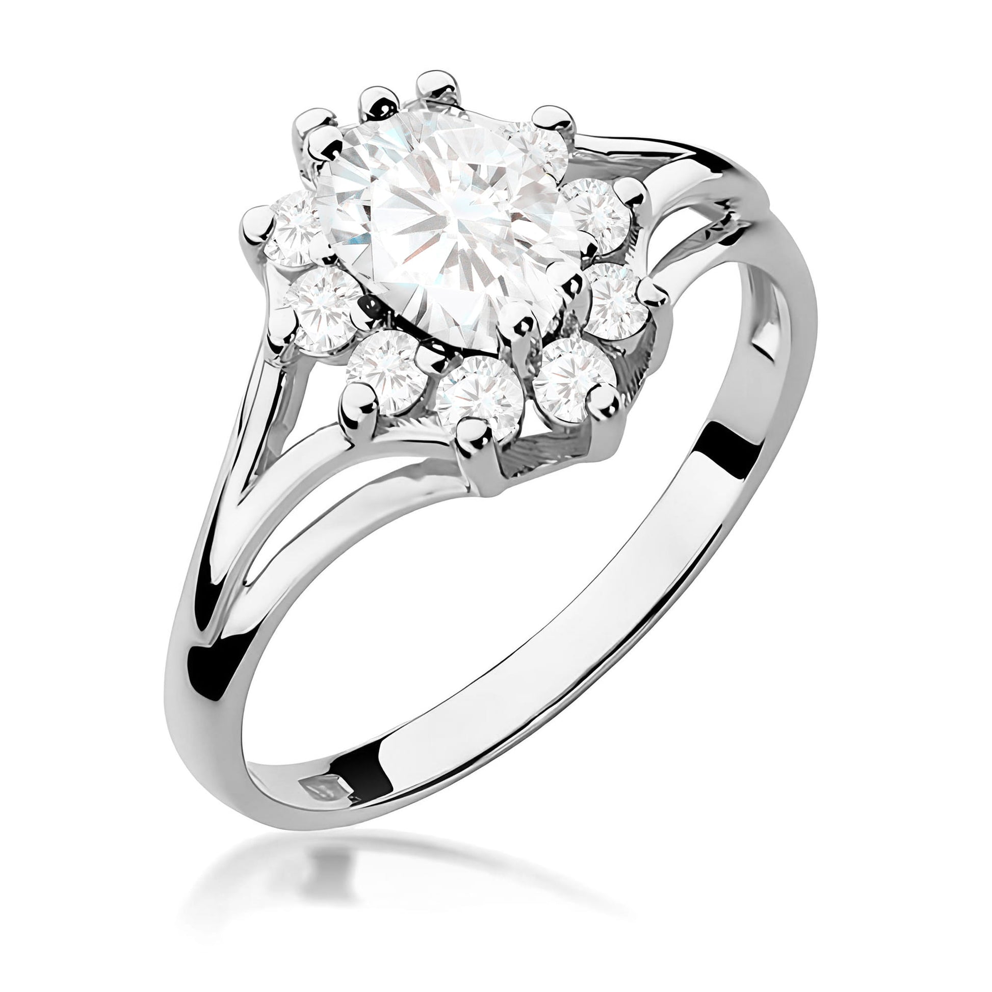 Inel Aur 9K cu Diamante de Laborator 1.00 ct