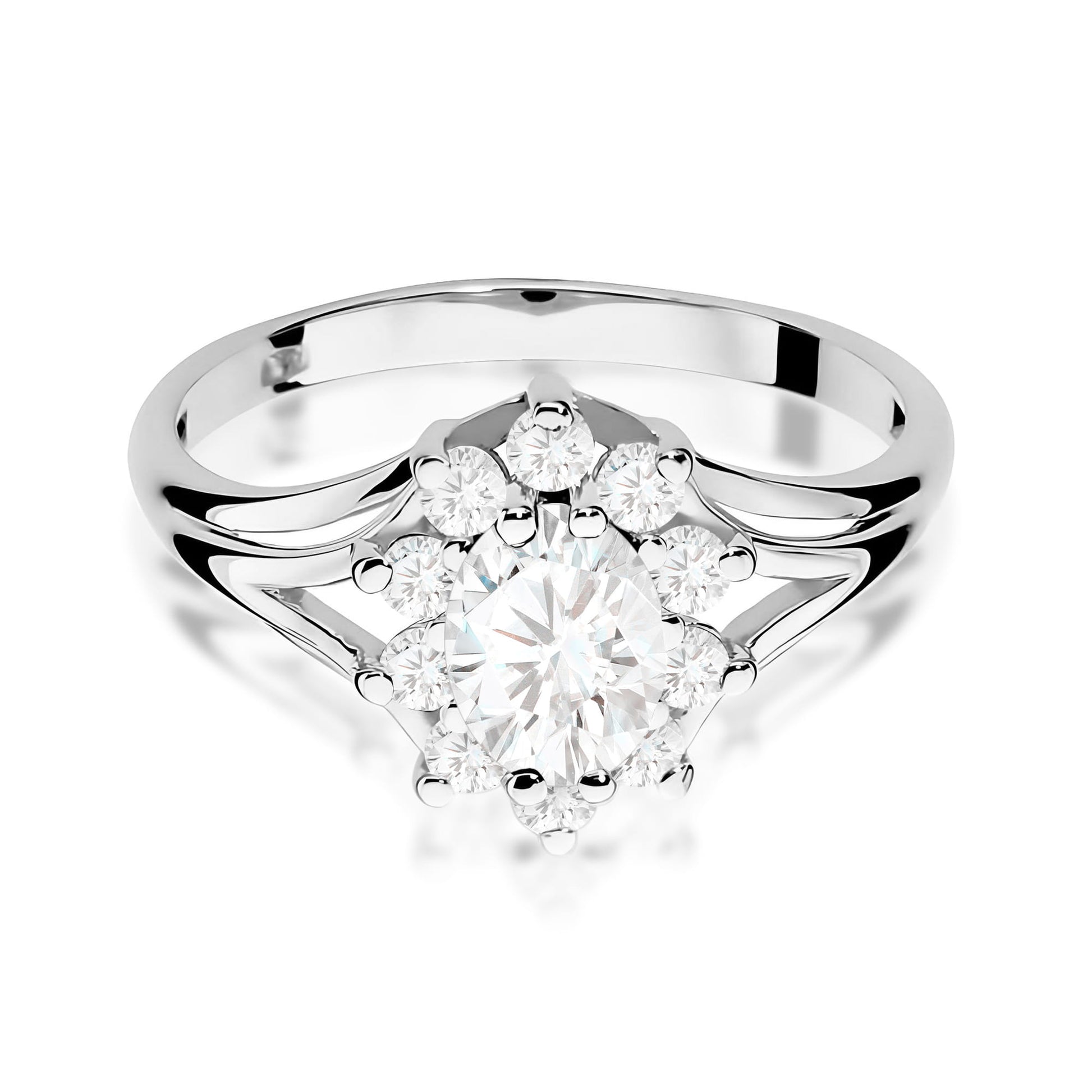 Inel Aur 9K cu Diamante de Laborator 1.00 ct