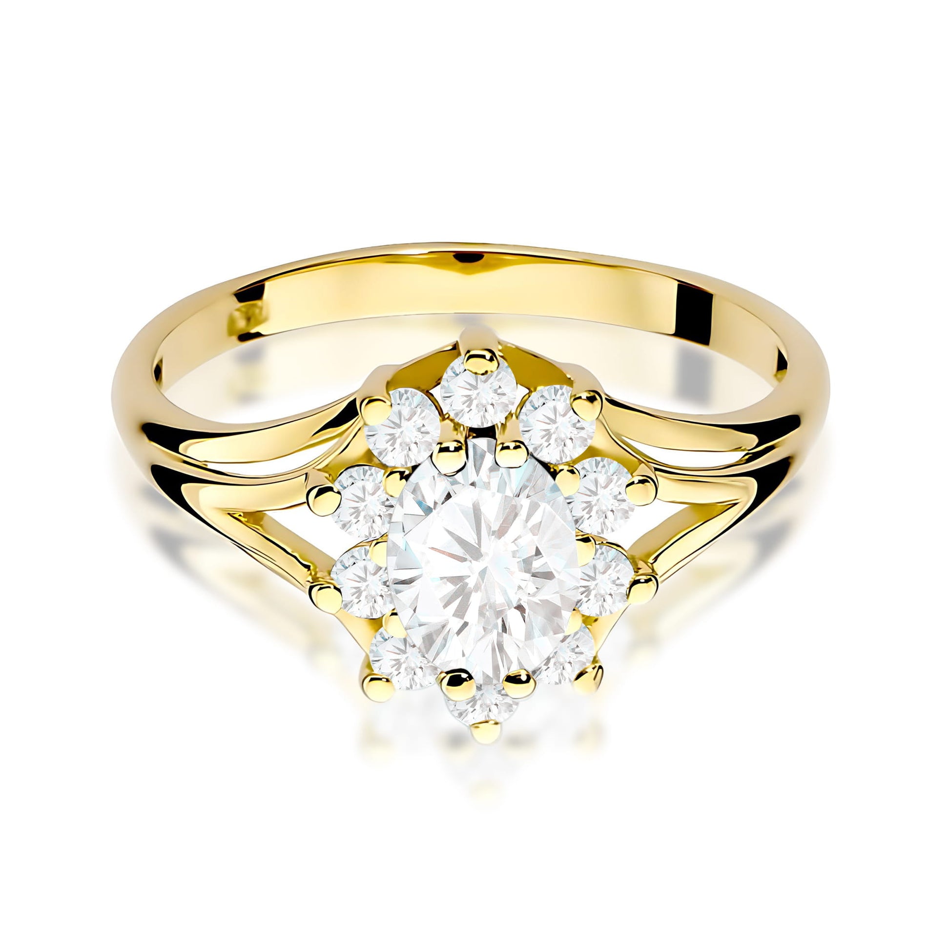 Inel Aur 9K cu Diamante de Laborator 1.00 ct