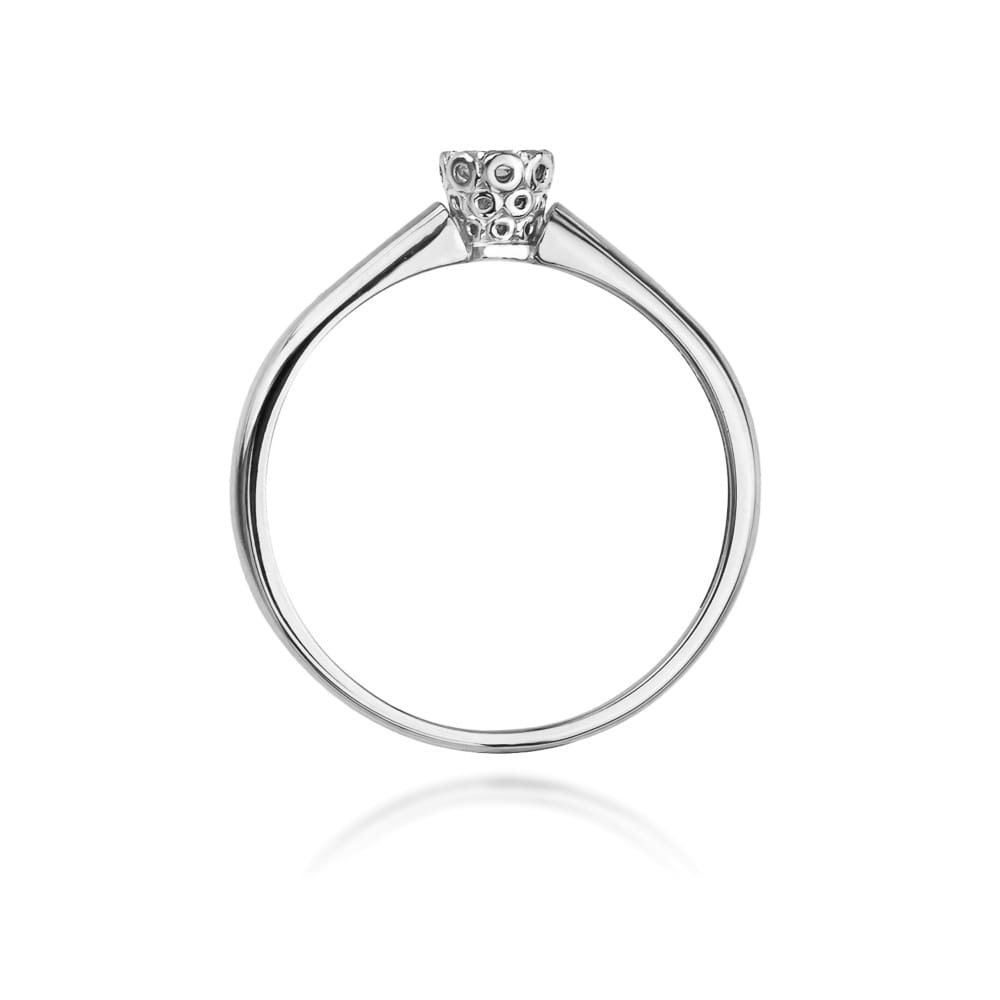 Inel Aur 9K cu Diamant Natural 0.13 ct
