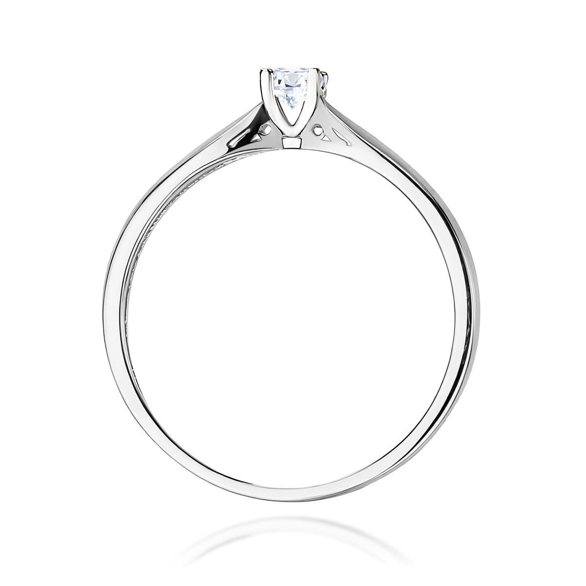 Inel Aur 14K cu Diamant de Laborator 0.10 ct