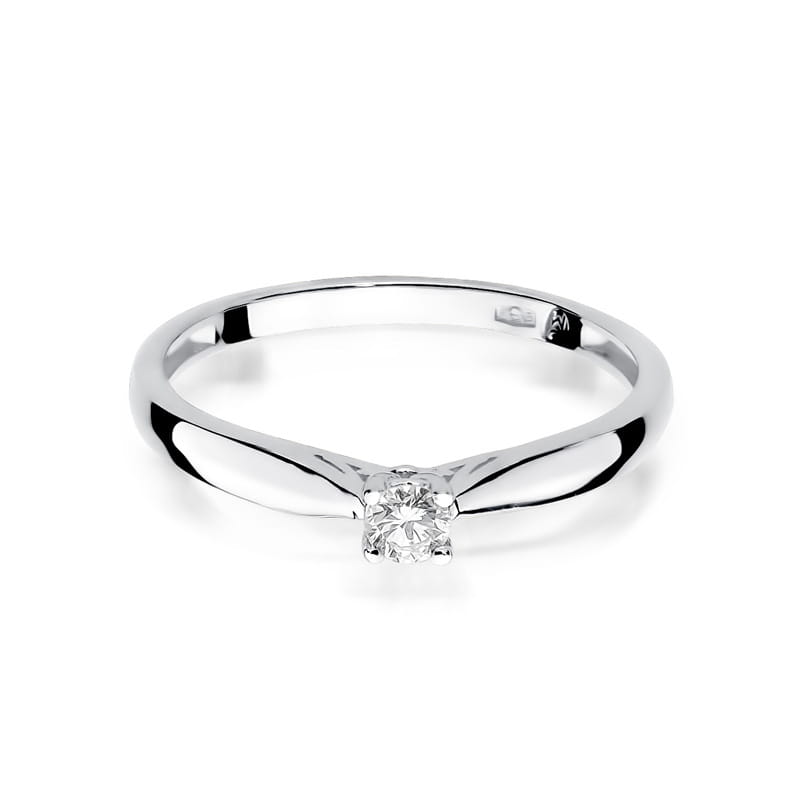 Inel Aur 9K cu Diamant Natural 0.10 ct
