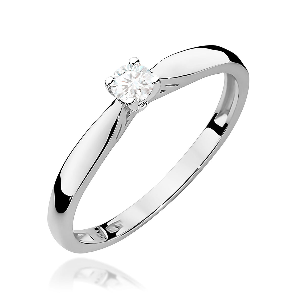Inel Aur 9K cu Diamant de Laborator 0.10 ct