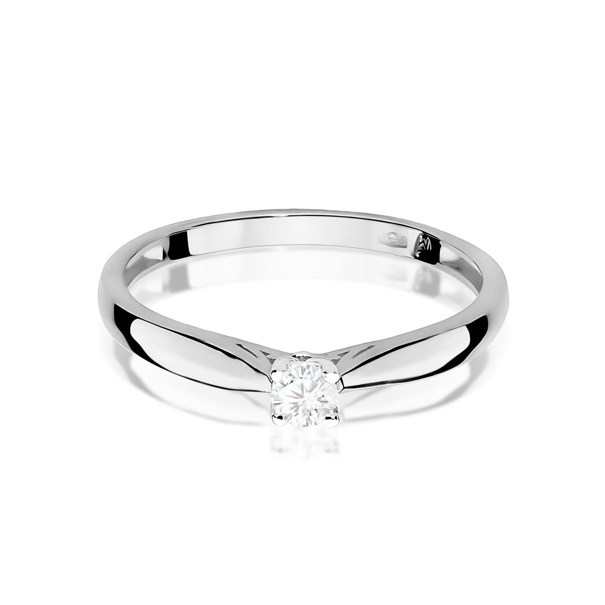 Inel Aur 9K cu Diamant de Laborator 0.10 ct