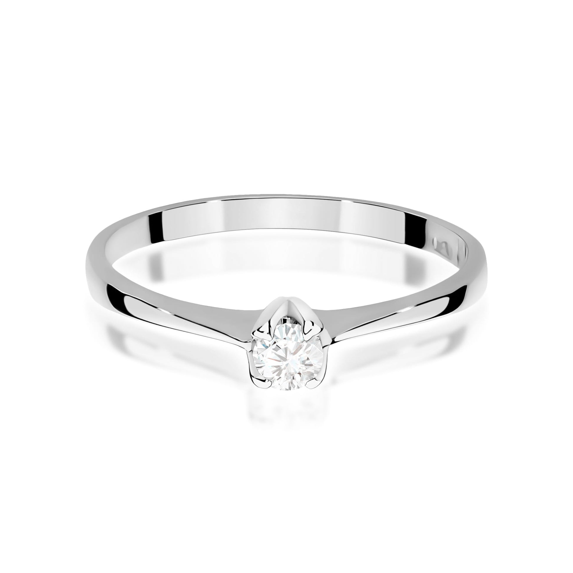 Inel Aur 9K cu Diamant Natural 0.10 ct