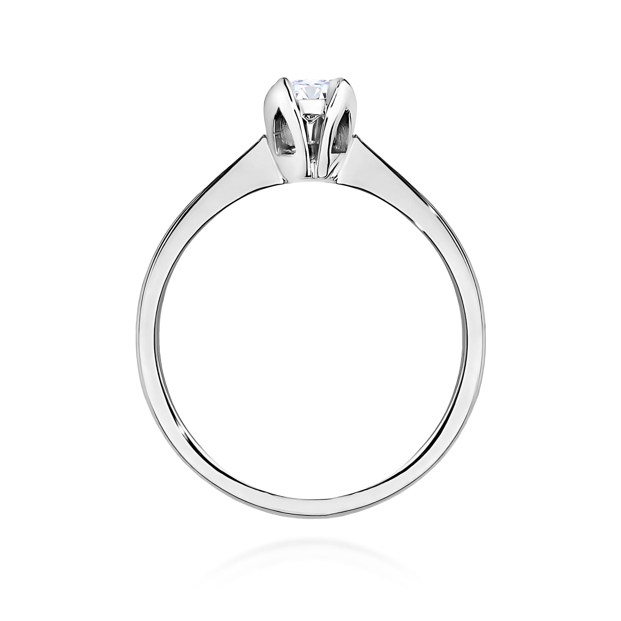 Inel Aur 9K cu Diamant Natural 0.10 ct