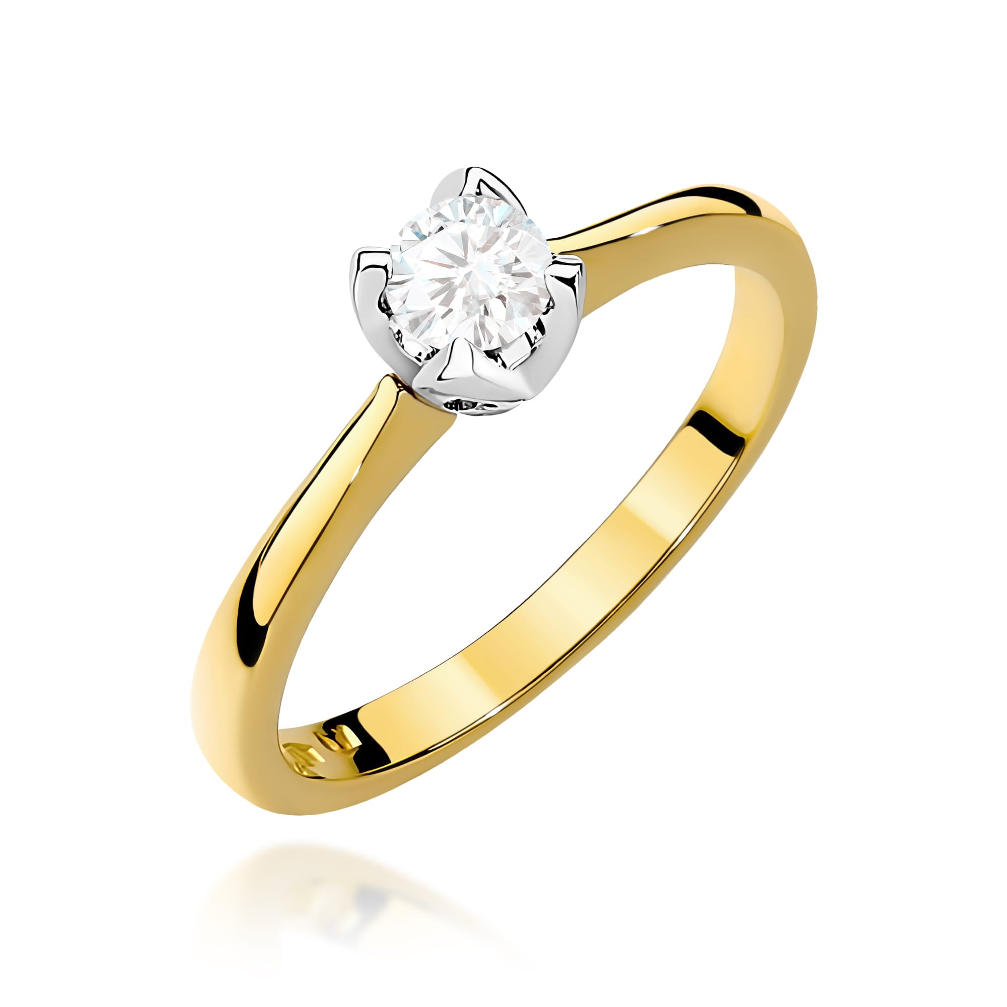Inel Aur 9K cu Diamant de Laborator 0.30 ct