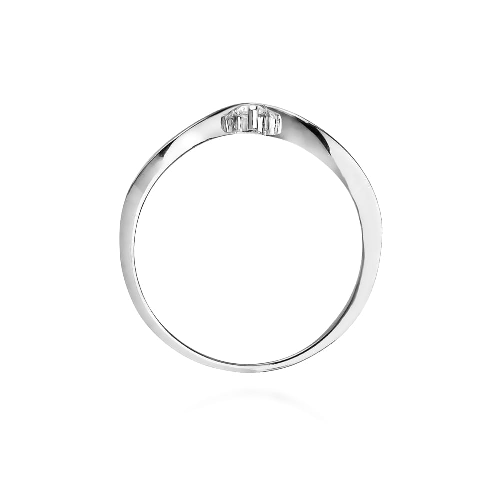 Inel Aur 9K cu Diamant Natural 0.04 ct