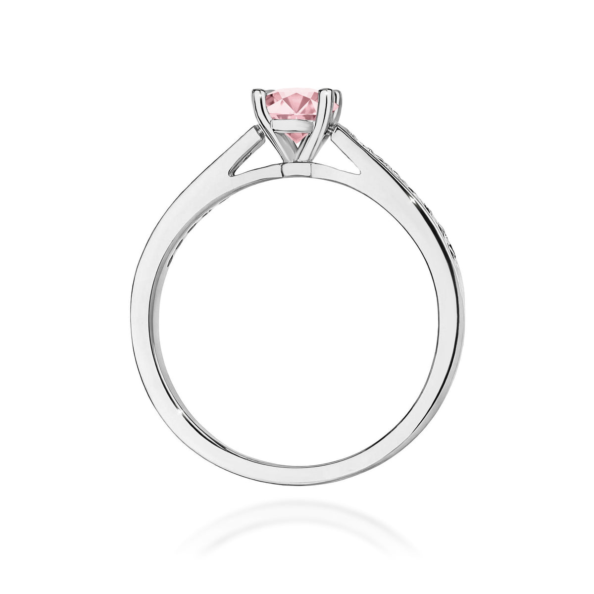 Inel Aur 14K cu Diamante Roz de Laborator 0.62 ct