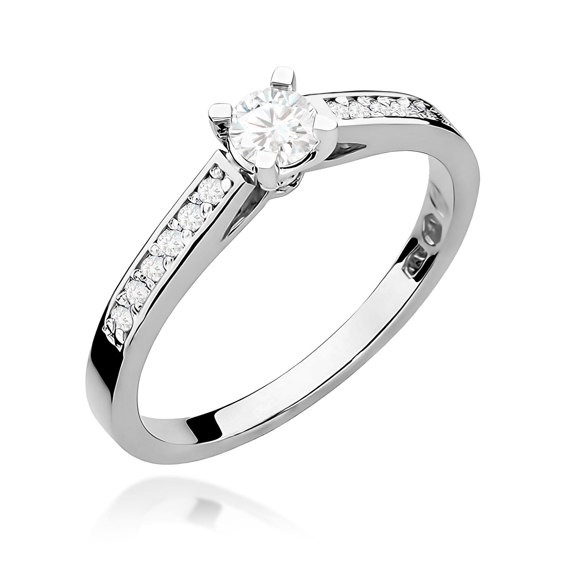 Inel Aur 9K cu Diamante Naturale 0.36 ct