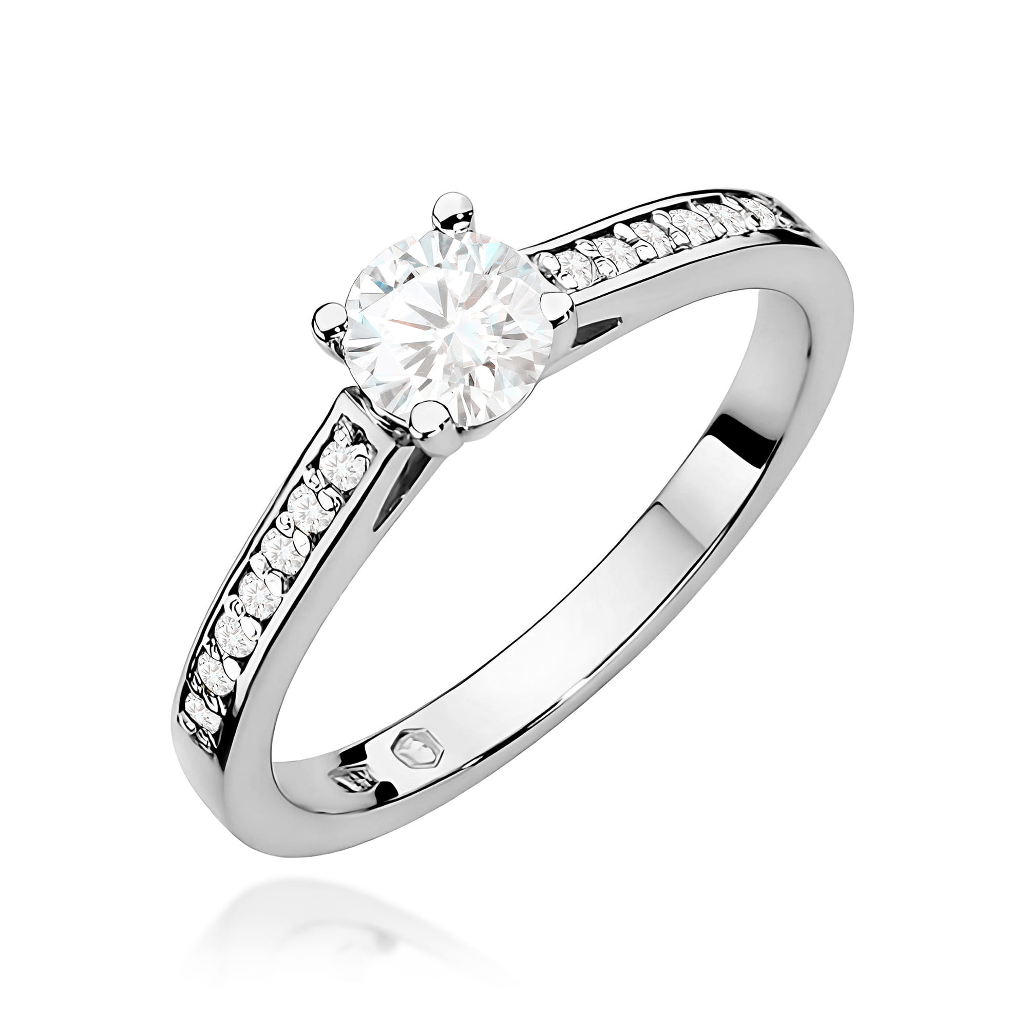 Inel Aur 9K cu Diamante de Laborator 0.62 ct
