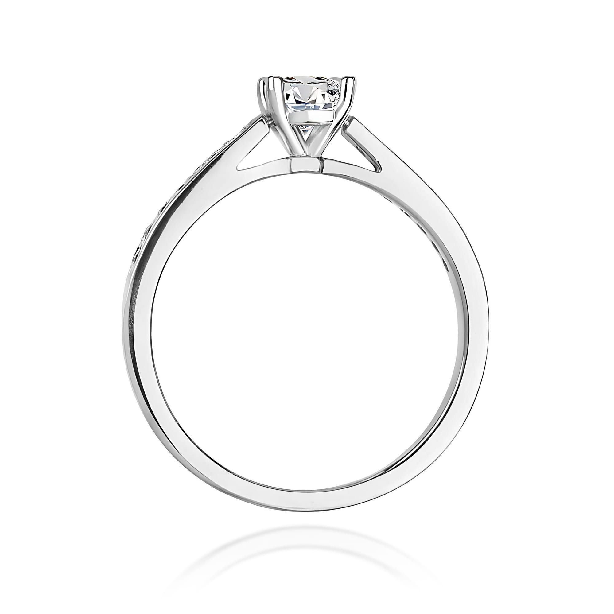 Inel Aur 9K cu Diamante de Laborator 0.62 ct