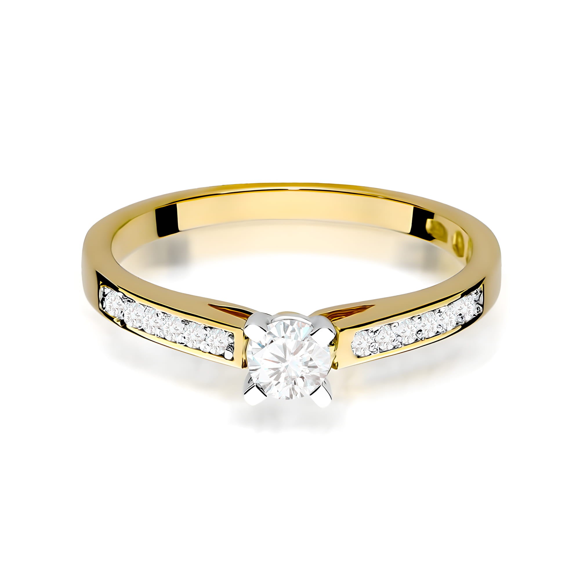 Inel Aur 14K W0052 Diamant Cultivat 0.30ct