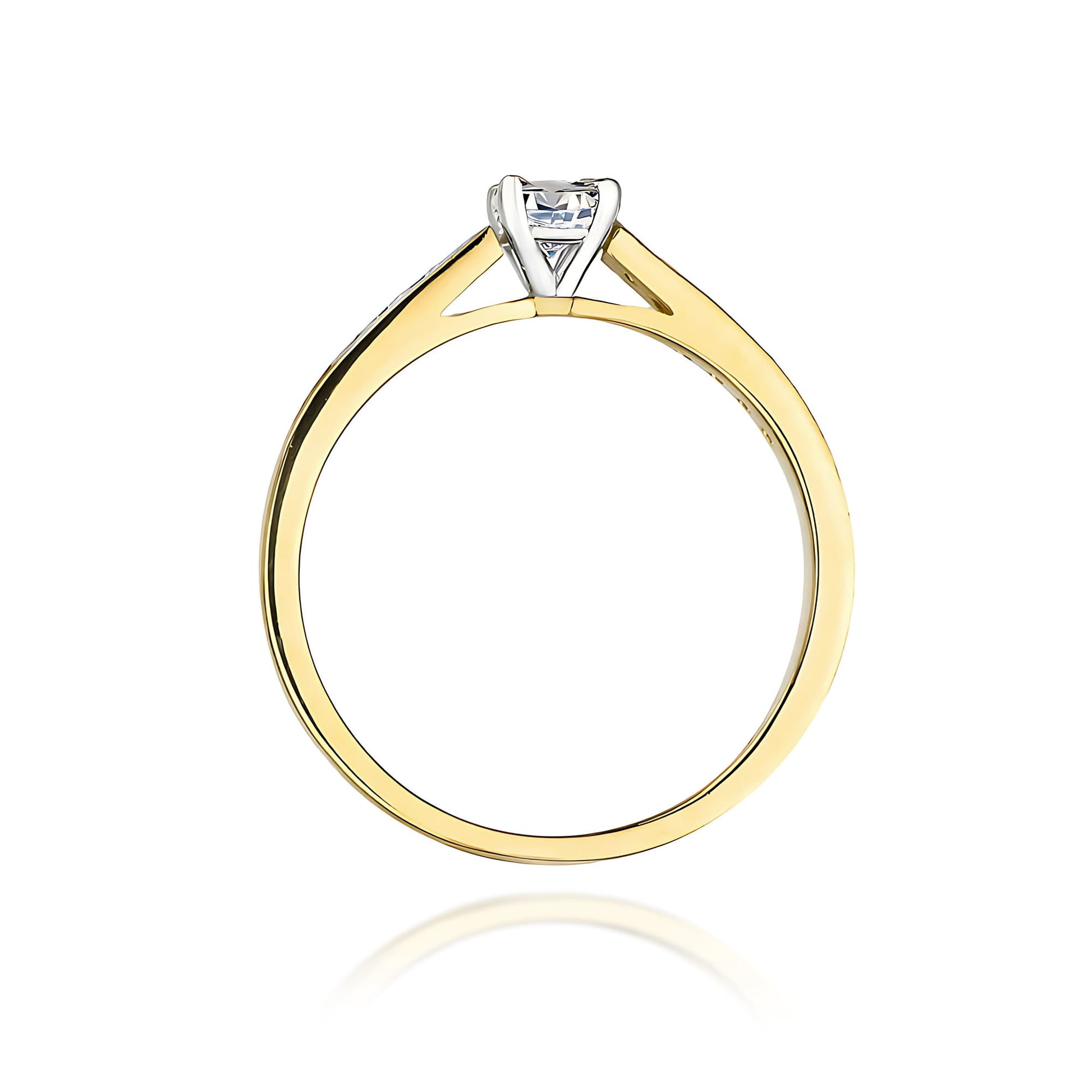 Inel Aur 9K cu Diamante Naturale 0.36 ct