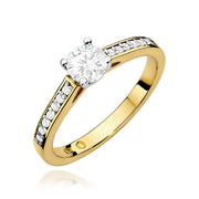 Inel Aur 9K cu Diamante Naturale 0.62 ct