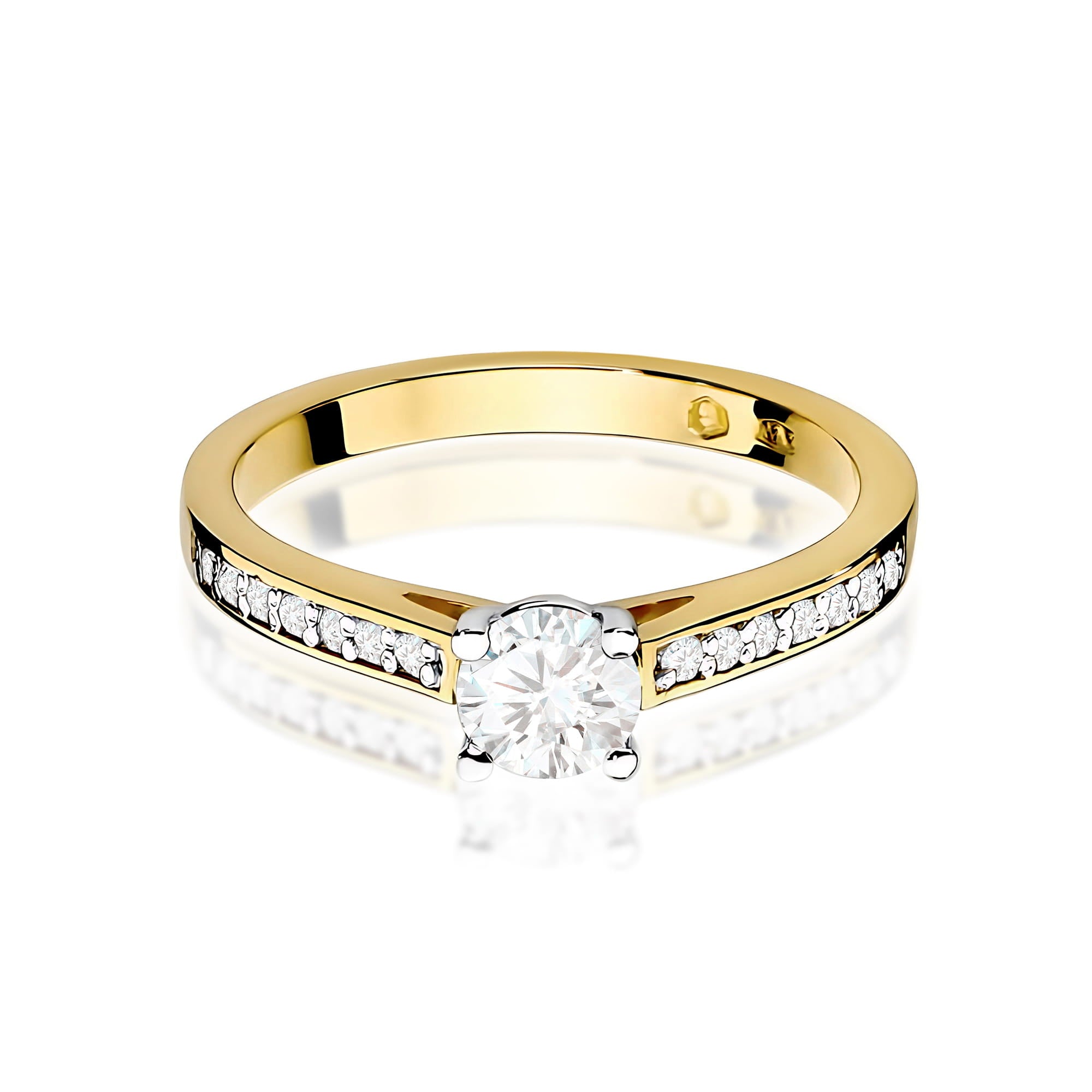 Inel Aur 9K cu Diamante de Laborator 0.62 ct