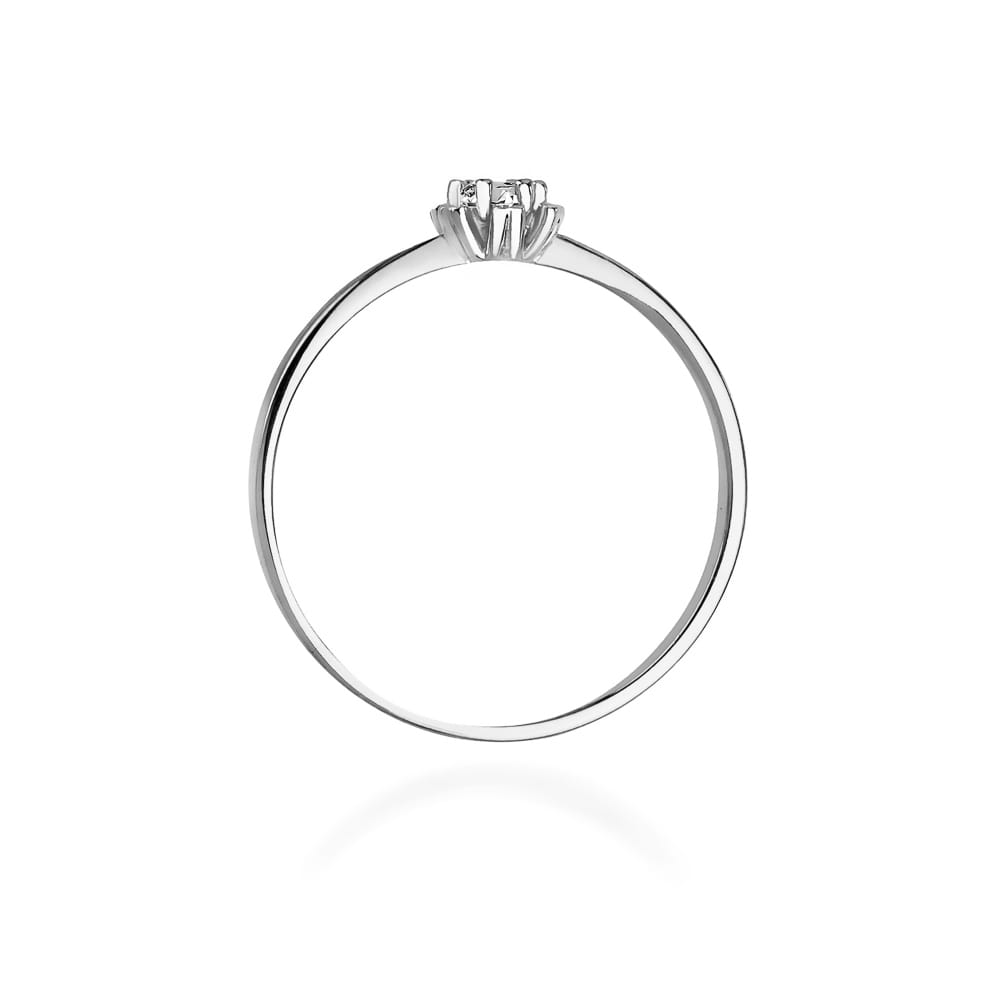 Inel Aur 9K cu Diamant Natural 0.10 ct