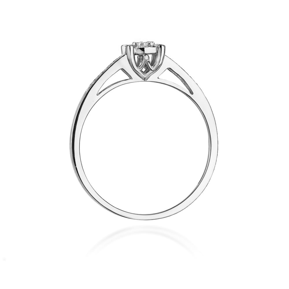 Inel Aur 9K cu Diamante Naturale 0.12 ct