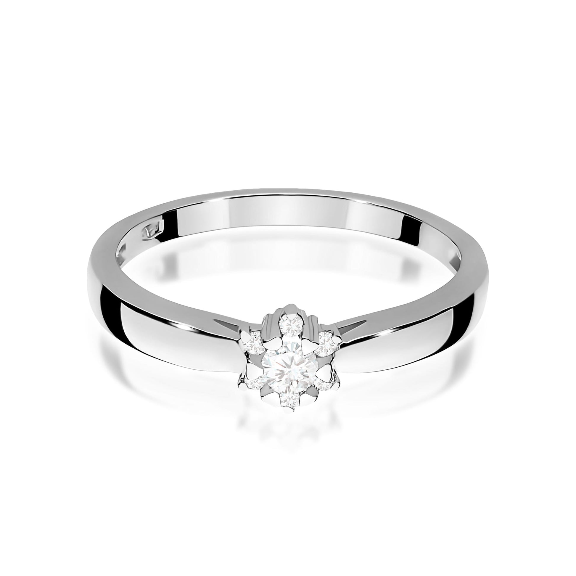 Inel Aur 14K cu Diamante de Laborator 0.15 ct