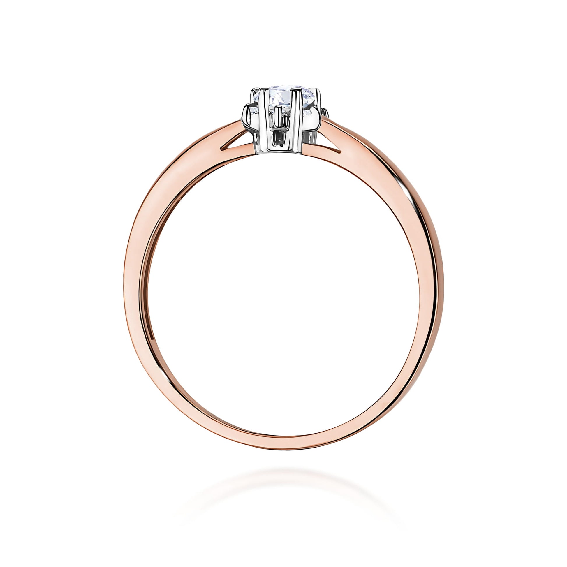 Inel Aur 14K cu Diamante de Laborator 0.15 ct