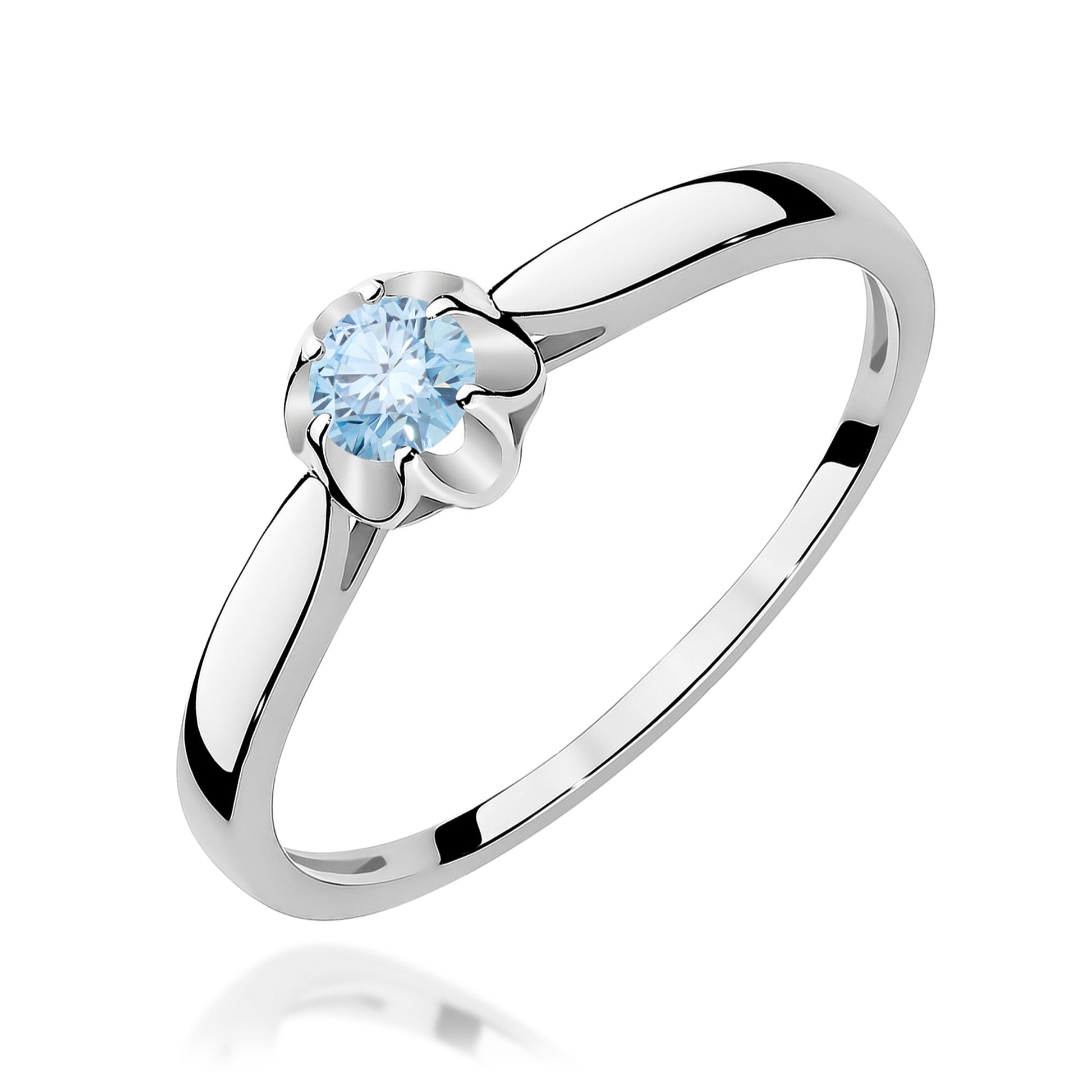 Inel Aur 14K cu Diamant Natural 0.15 ct