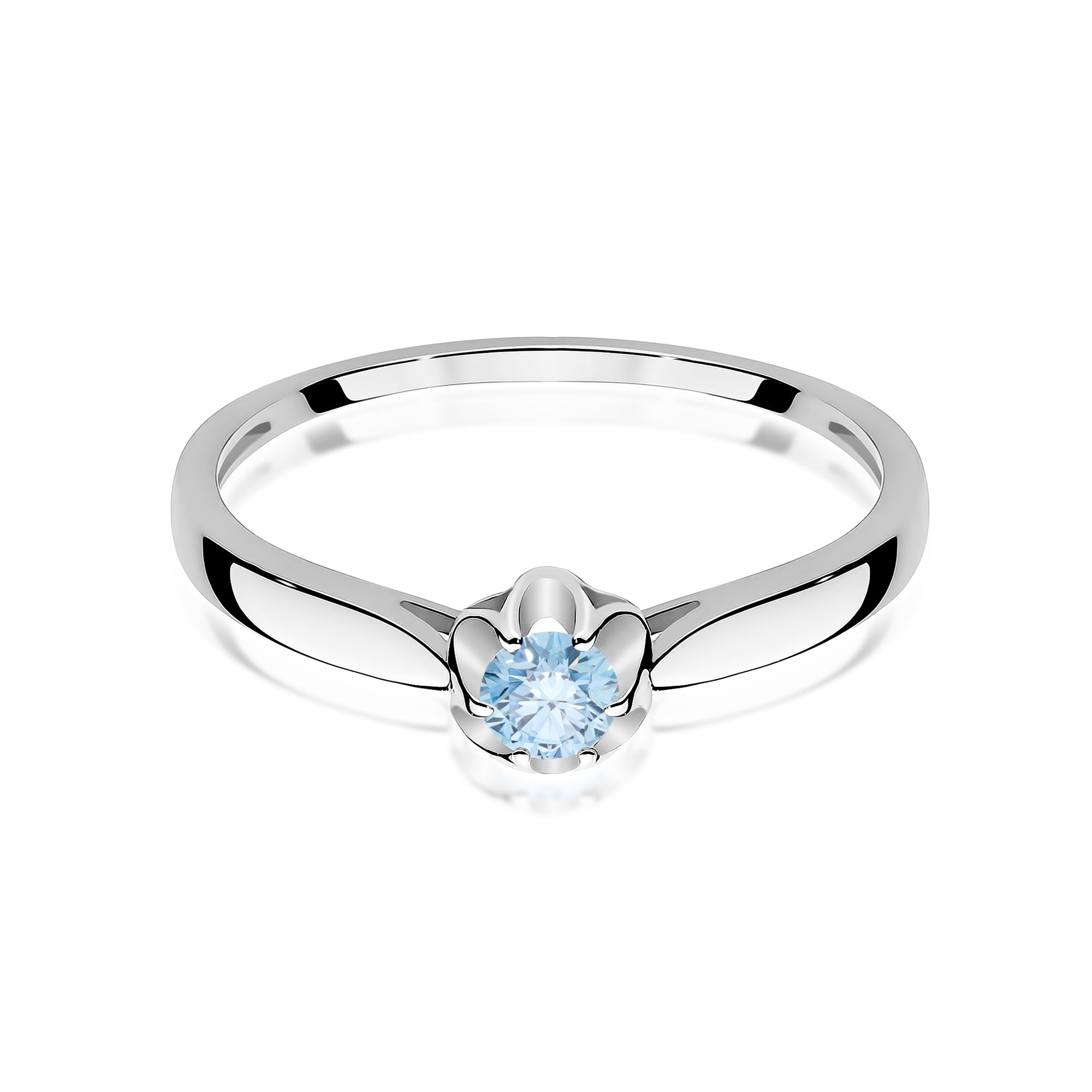Inel Aur 14K cu Diamant Natural 0.15 ct