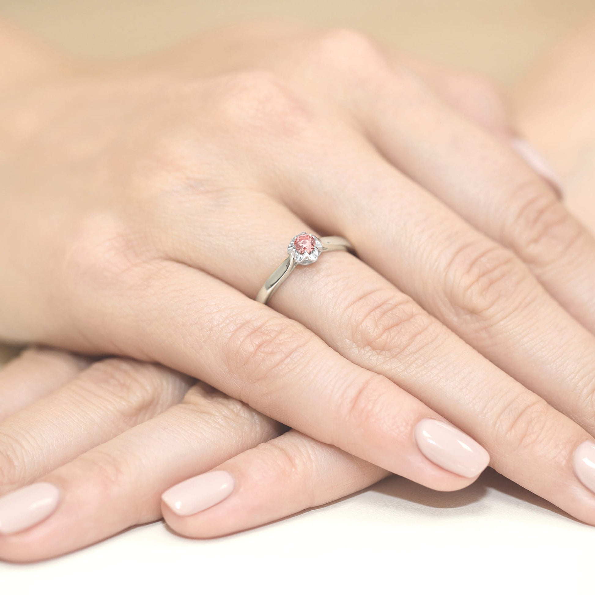 Inel Aur 14K cu Diamant Natural 0.15 ct