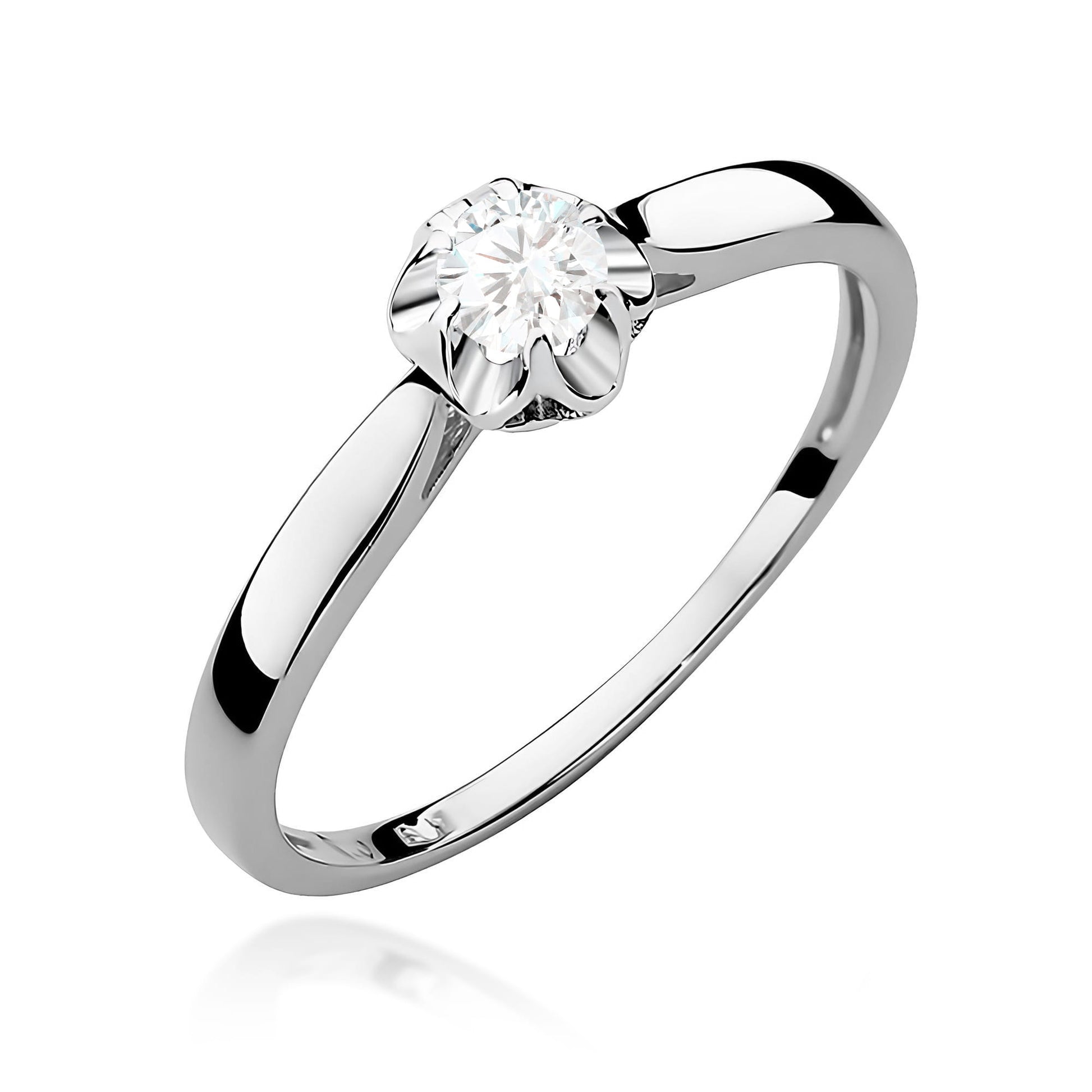 Inel Aur 9K cu Diamant de Laborator 0.15 ct