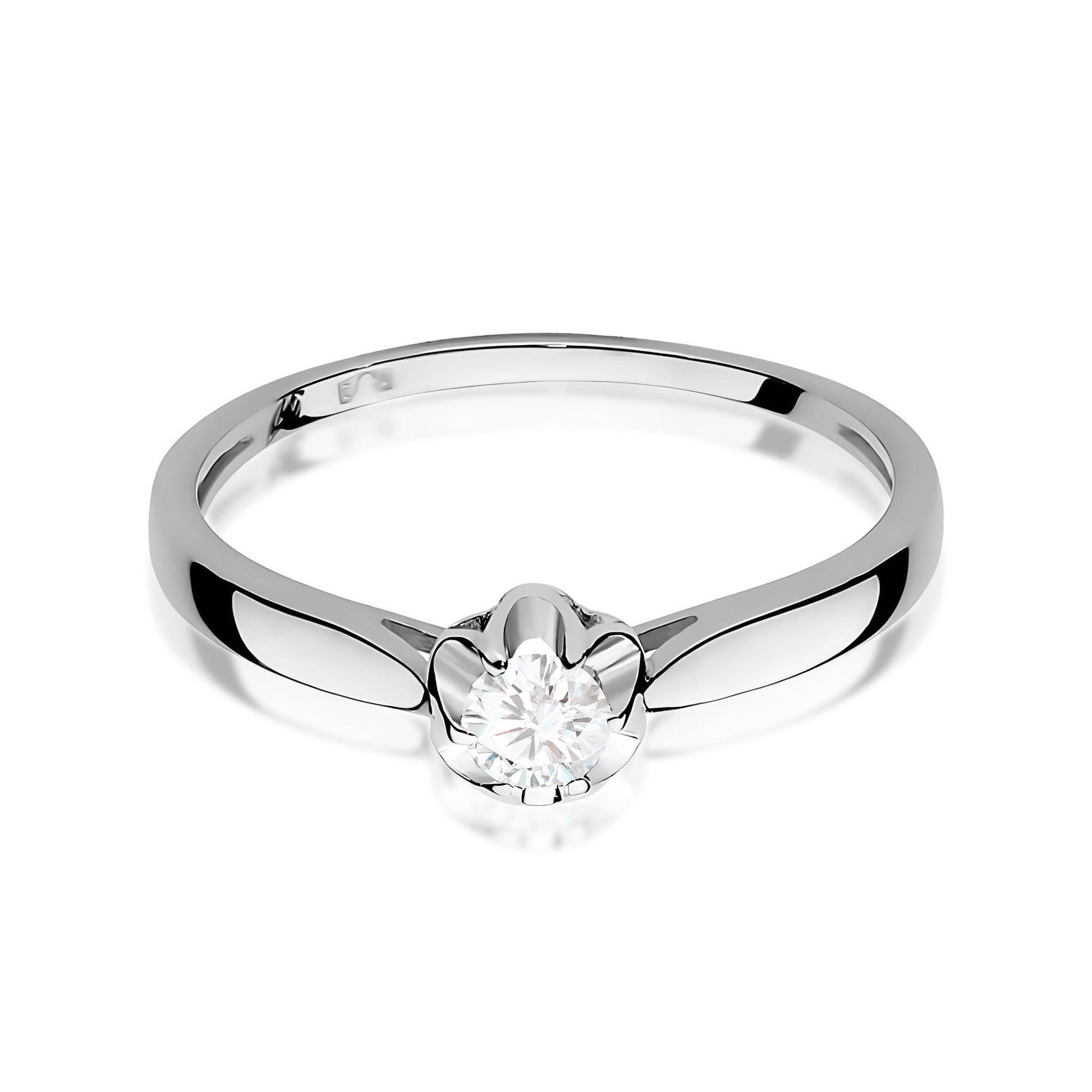 Inel Aur 9K cu Diamant de Laborator 0.15 ct