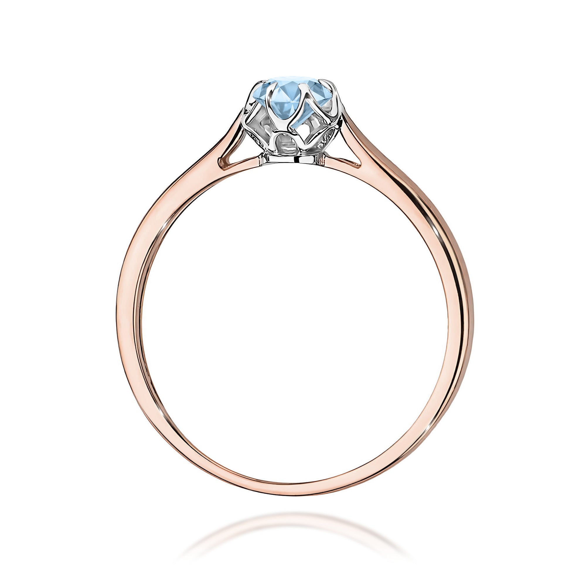 Inel Aur 14K cu Diamant Natural 0.15 ct