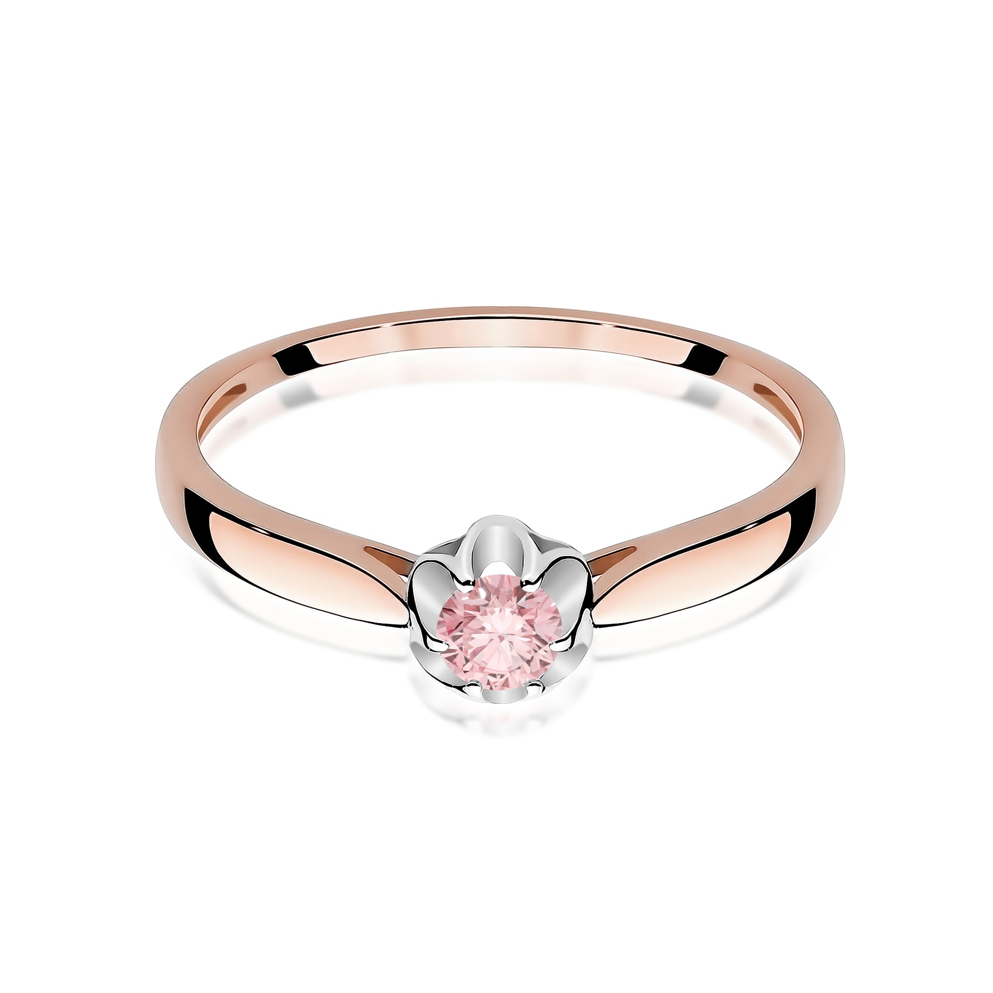 Inel Aur 14K cu Diamant Natural 0.15 ct