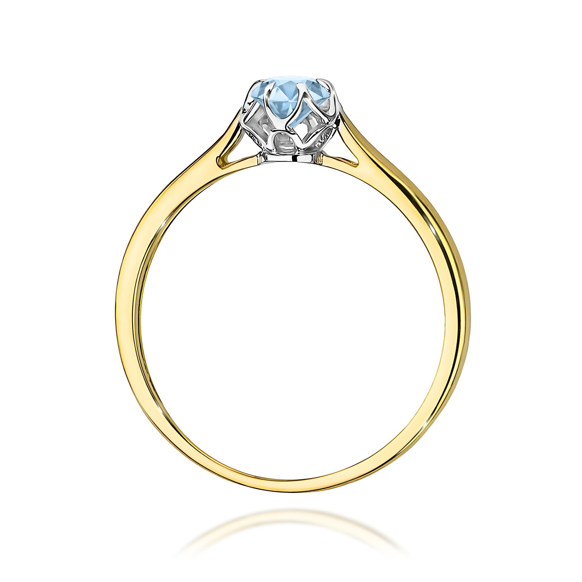 Inel Aur 14K cu Diamant Natural 0.15 ct