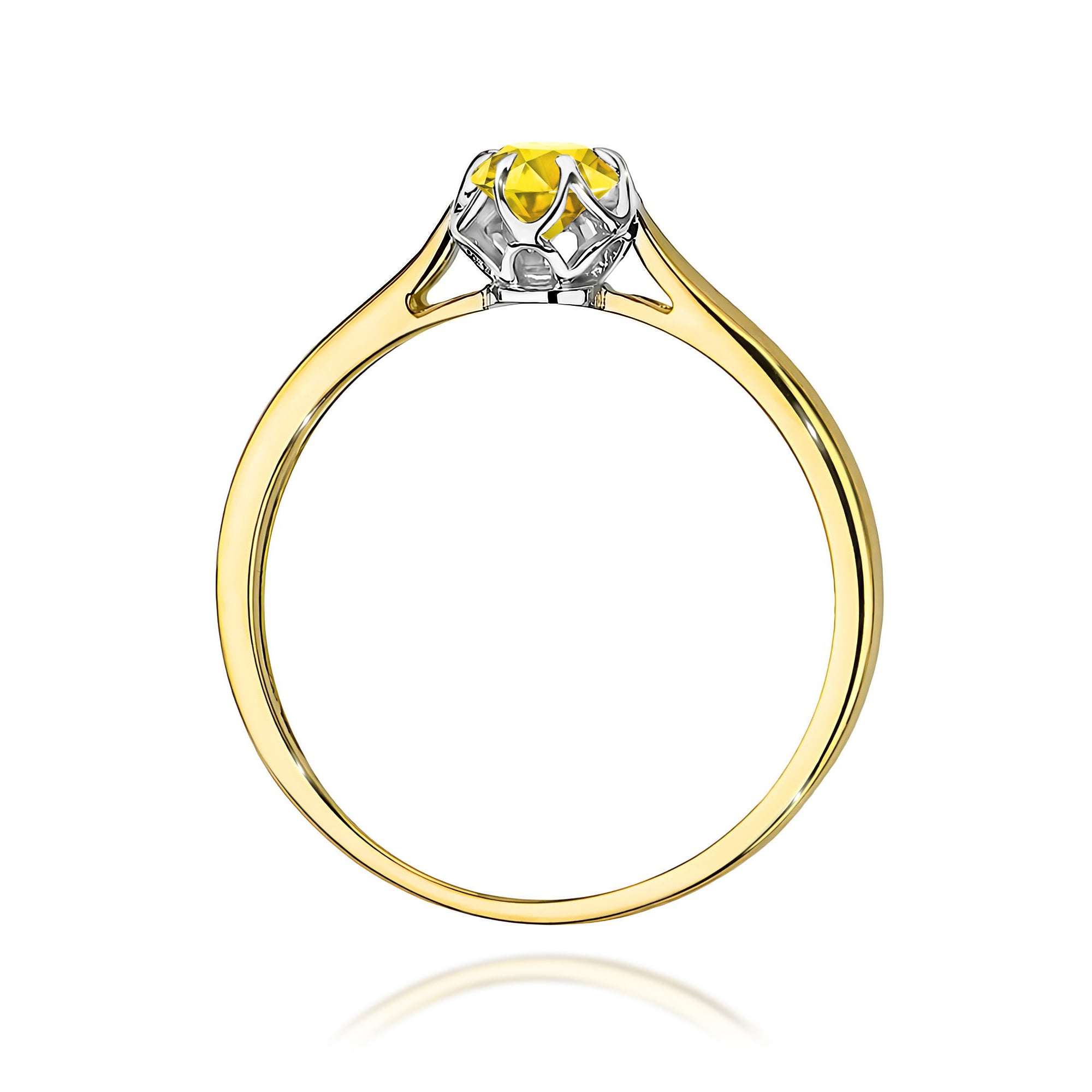 Inel Aur 14K cu Diamant Natural 0.15 ct