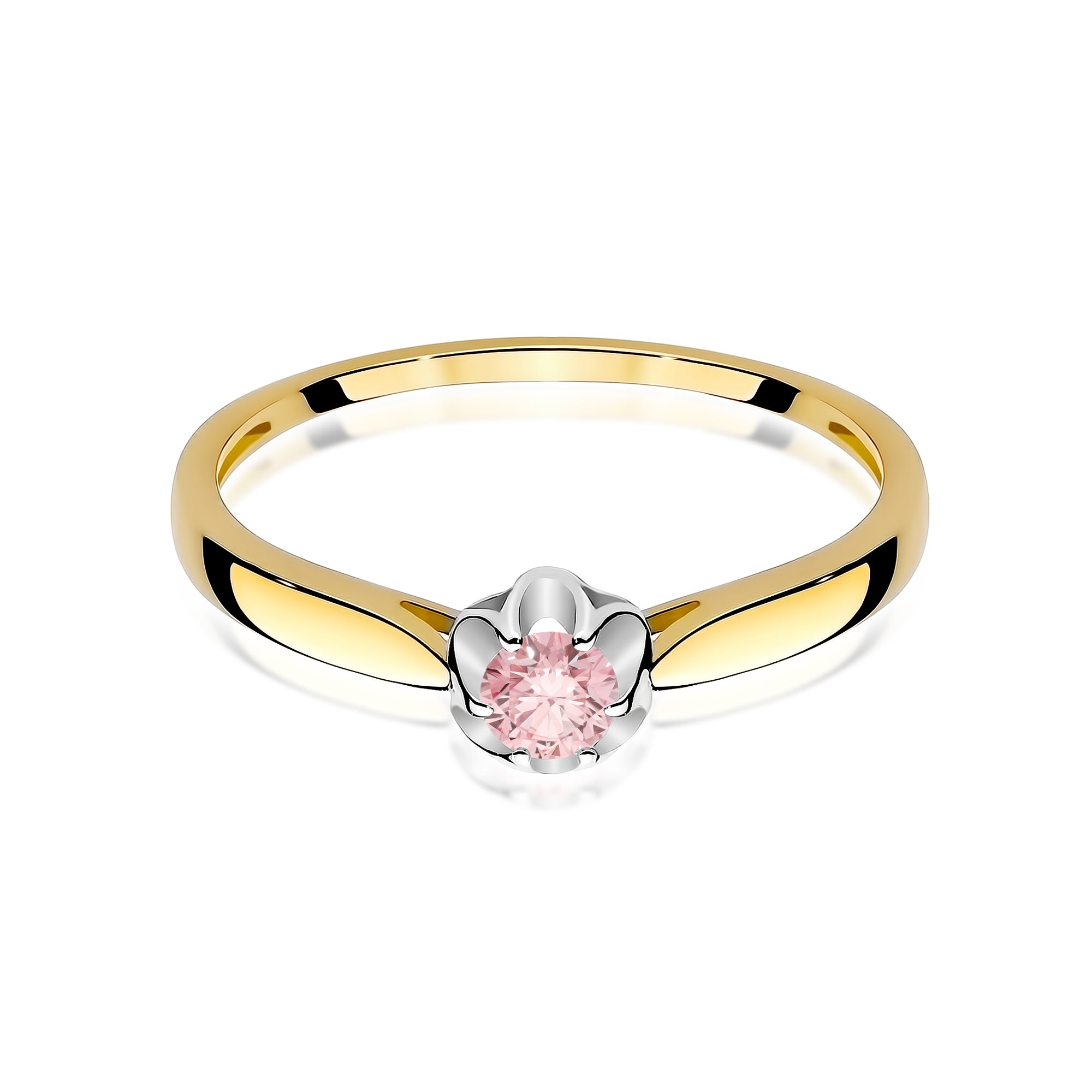 Inel Aur 9K cu Diamant Natural 0.15 ct