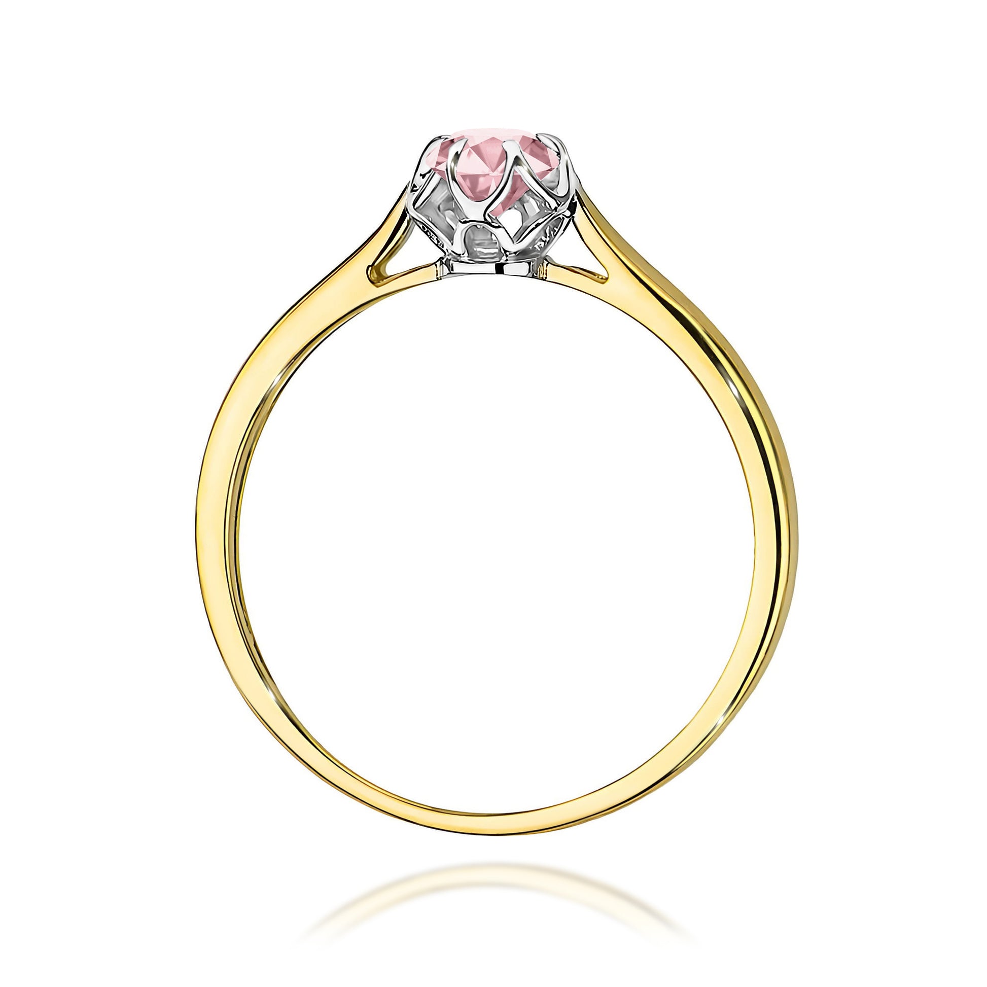 Inel Aur 9K cu Diamant Natural 0.15 ct