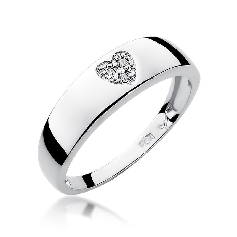 Inel Aur 9K cu Diamante Naturale 0.03 ct