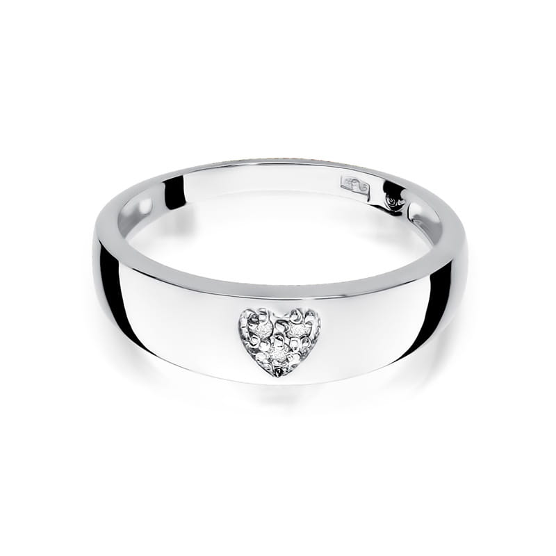 Inel Aur 9K cu Diamante Naturale 0.03 ct