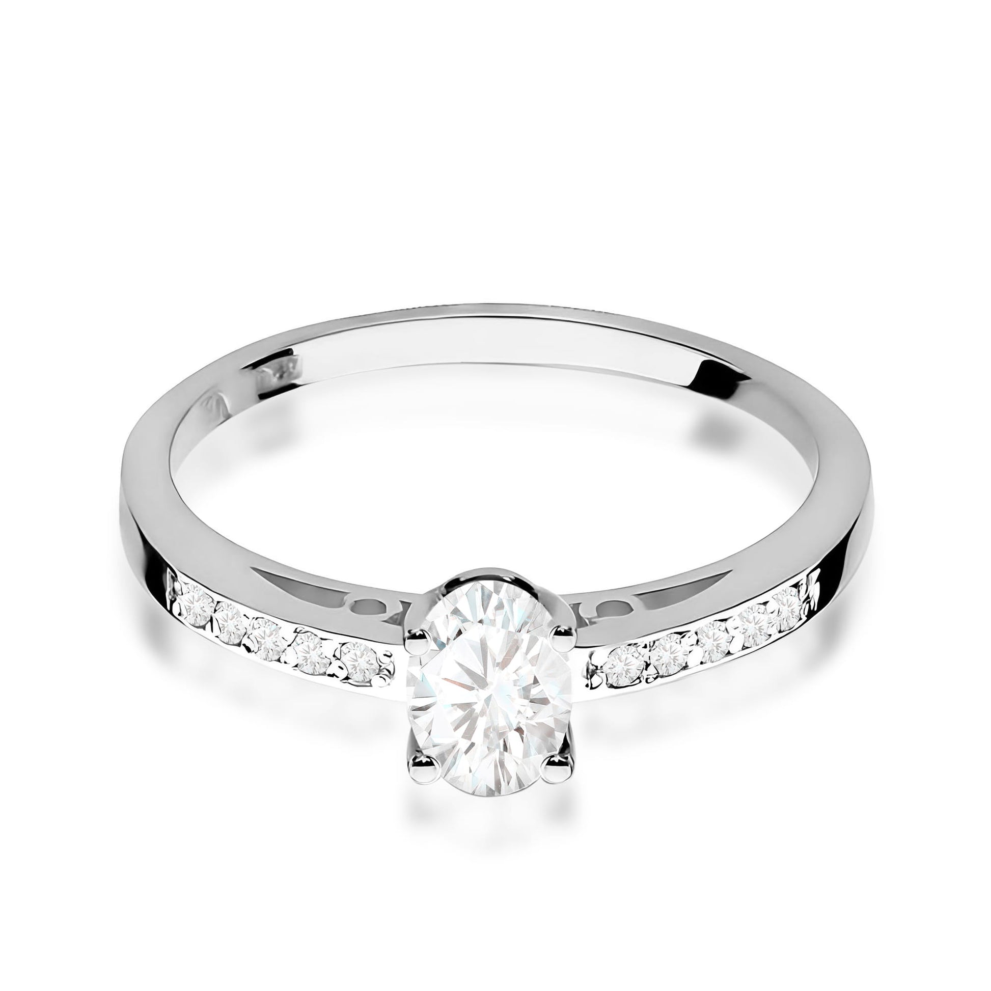 Inel Aur 9K cu Diamante de Laborator 0.45 ct