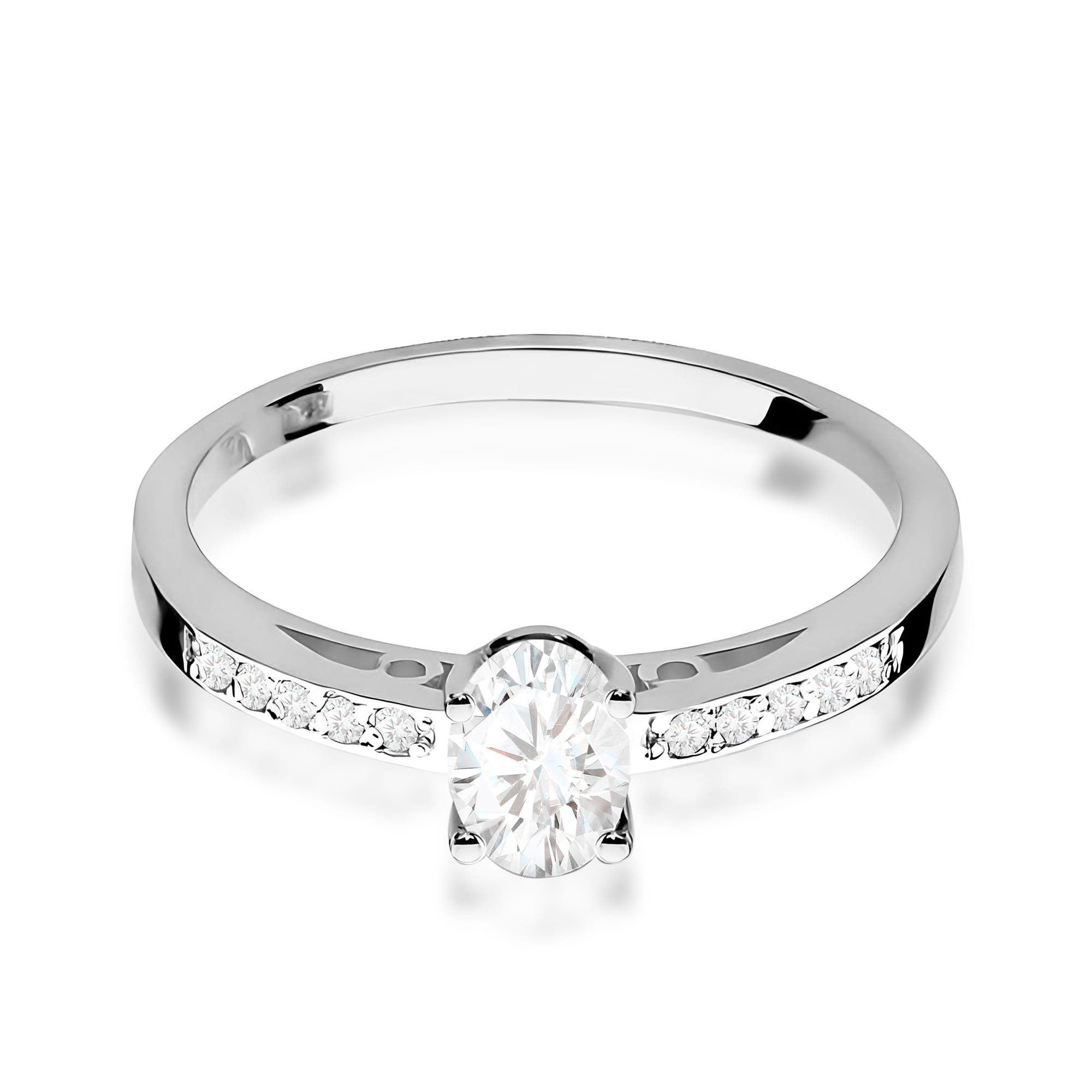 Inel Aur 9K cu Diamante de Laborator 0.45 ct