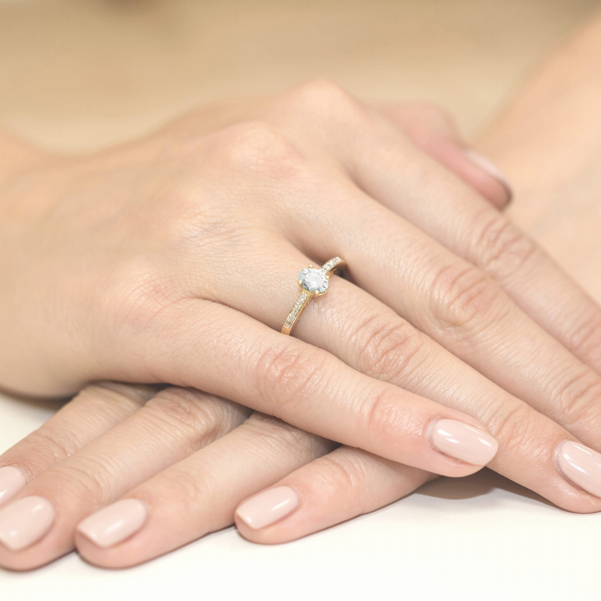 Inel Aur 14K W0067 Diamant 0,40ct