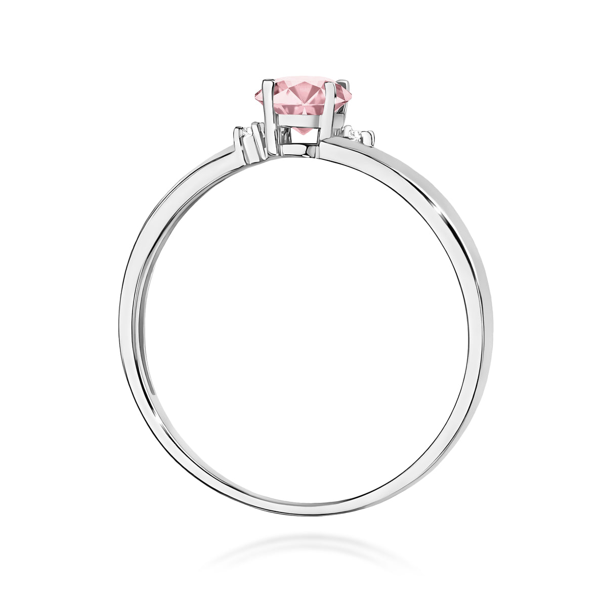 Inel Aur 14K cu Diamante Roz de Laborator 0.53 ct