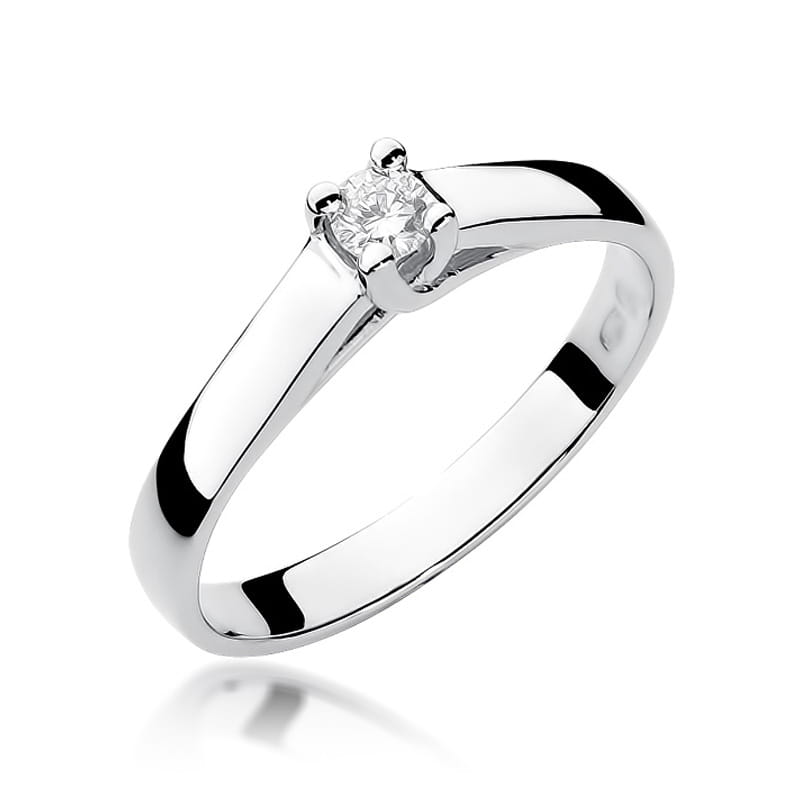 Inel Aur 9K cu Diamant Natural 0.10 ct